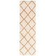 preview thumbnail 125 of 161, SAFAVIEH Hudson Shag Estella Diamond Trellis 2-inch Thick Rug 2'3" x 8' Runner - Ivory/Gold