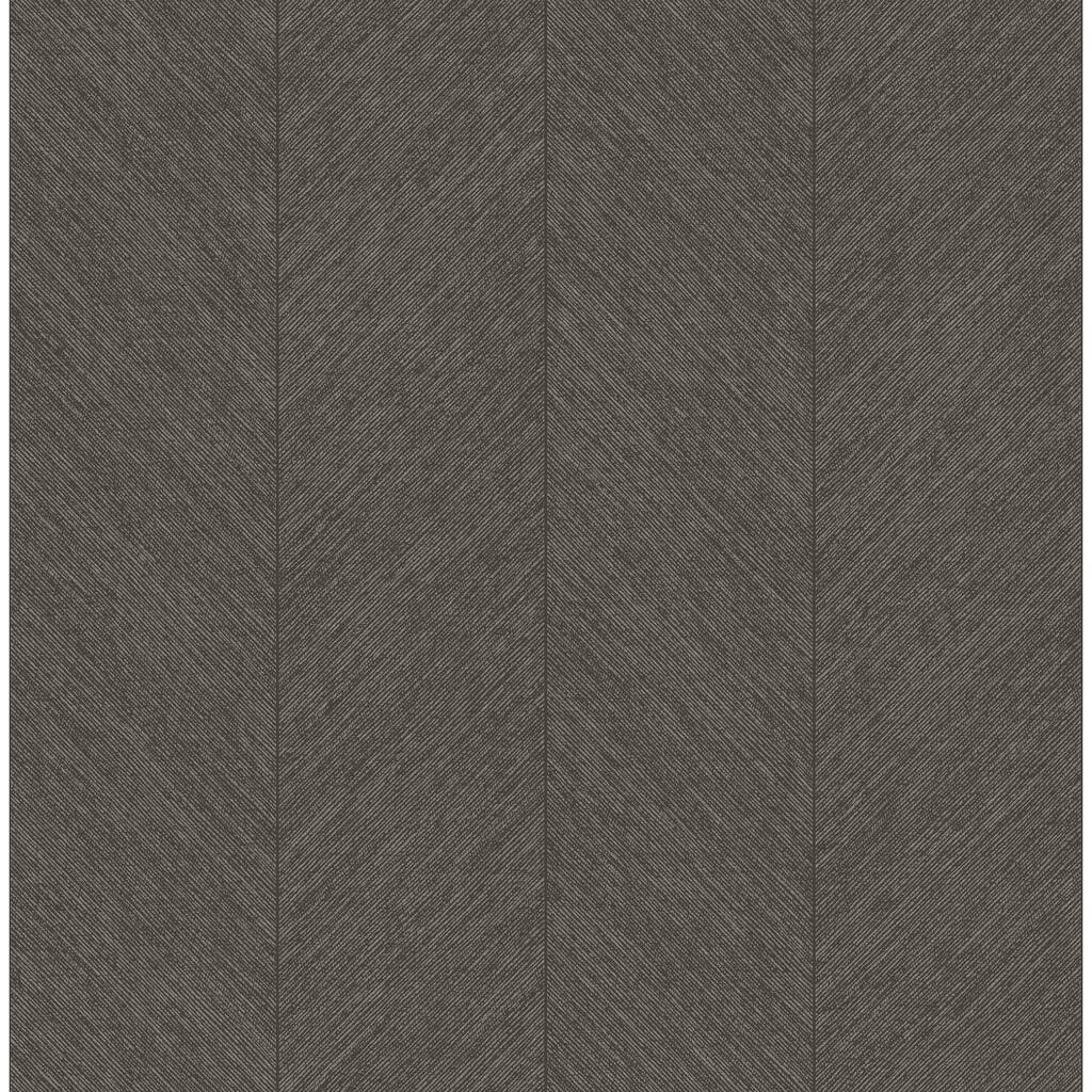 A-Street Prints Kallam Espresso Chevron Wallpaper