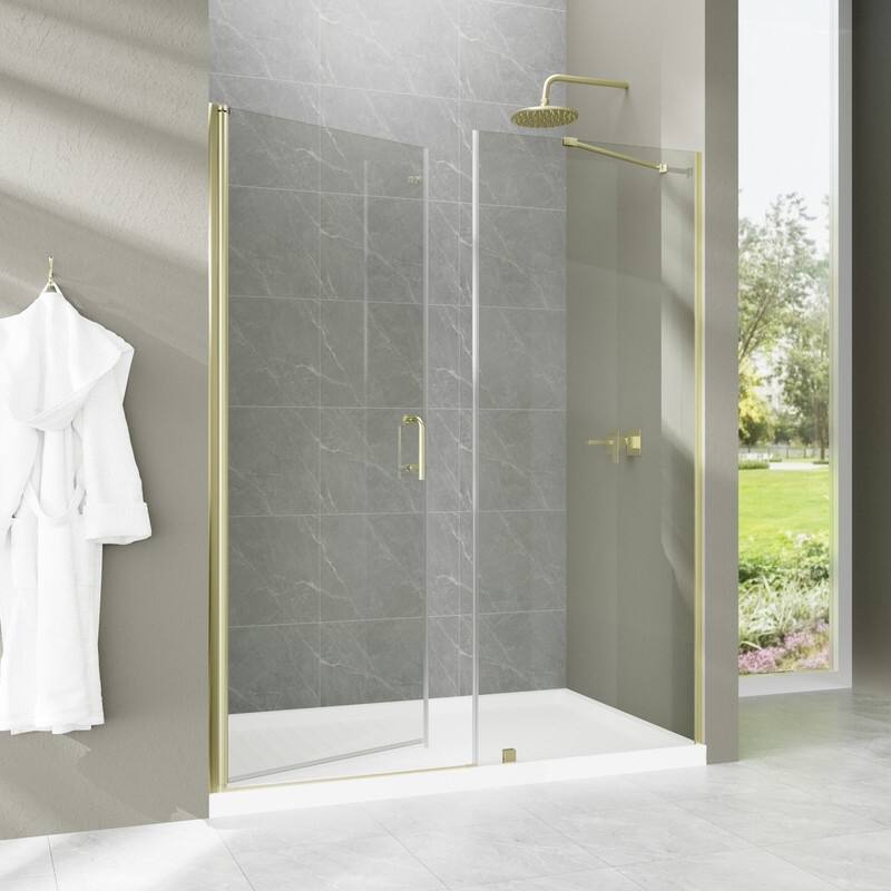 Alvana 60‘’×72'' Semi-Frameless Hinged Shower Door