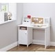 preview thumbnail 2 of 5, UTEX Kids Study Desk with Storage, Wooden Children School Study Table, Student's Study Computer Workstation Writing Table, White