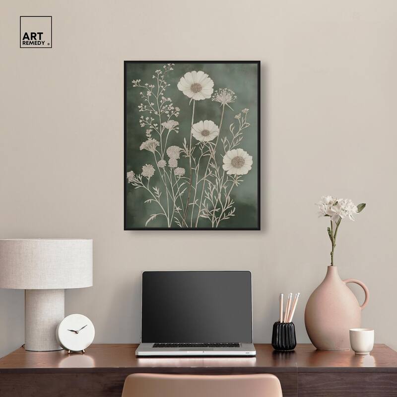 Airy Green Garden Canvas by Art Remedy