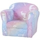 preview thumbnail 8 of 16, Kids Sofa Chair, Toddler Sofa with Glow in the Dark Fairy Design & Wooden Frame, Upholstered Baby Sofa for 18-36 Months