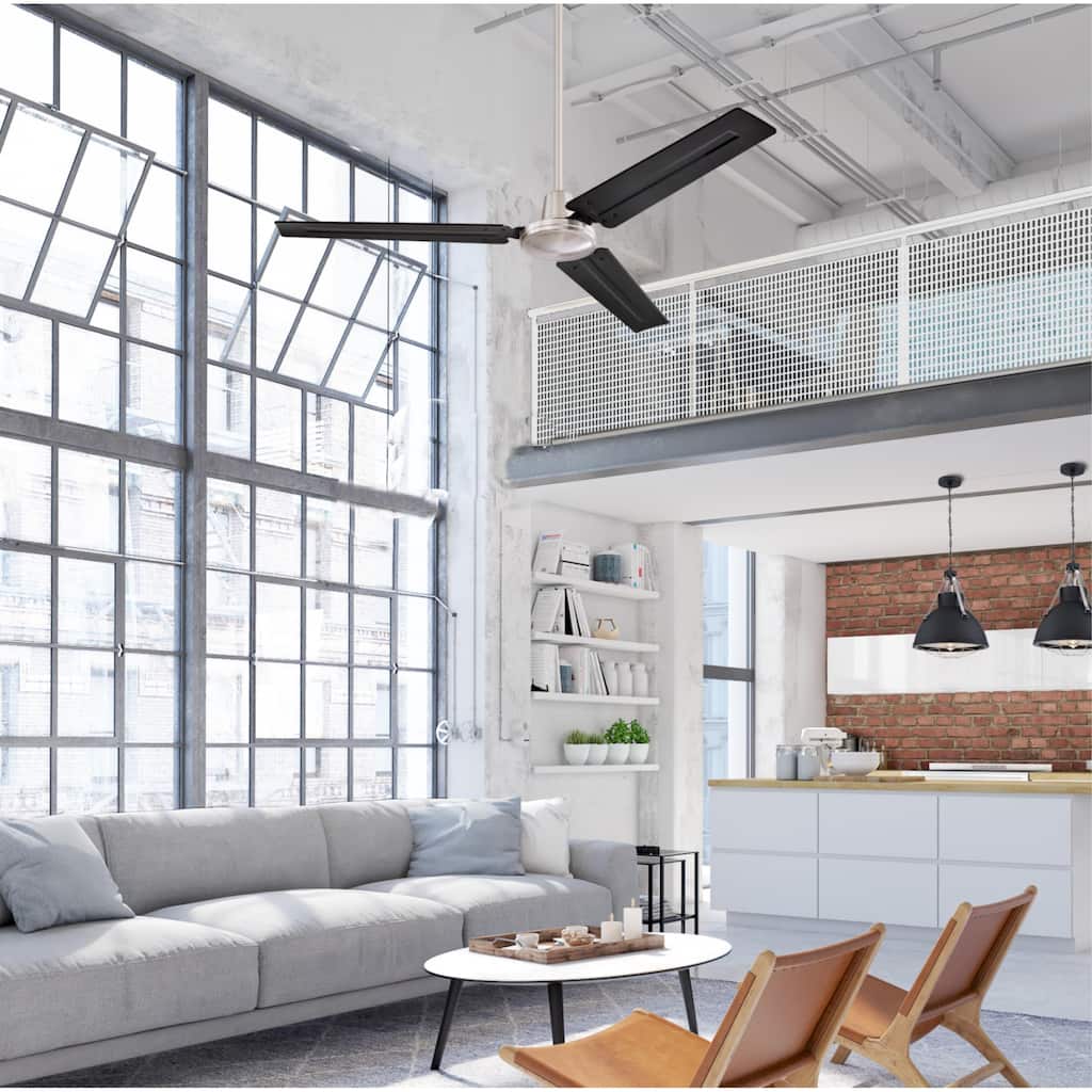 Westinghouse Lighting Jax Industrial-Style 56-Inch 3-Blade Indoor Ceiling Fan, Remote Control Included