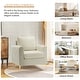 preview thumbnail 24 of 43, Ganymedes Modern Velvet Accent Arm Chair with Golden Legs by HULALA HOME