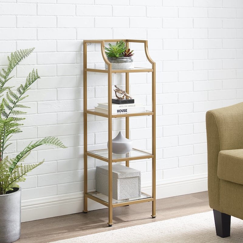 Crosley Aimee Short Etagere - 12.5"W x 12.5"D x 40"H