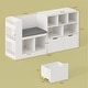 preview thumbnail 3 of 13, Toy Storage Organizer Kids Bookshelf 2 Drawers Book Display Kindergarten