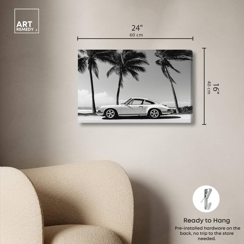 Analog Vintage Car Canvas by Art Remedy, Gallery Wrapped