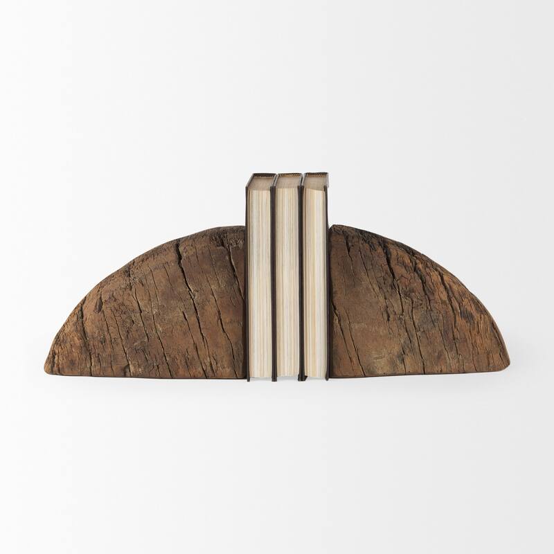 Incana Handmade Reclaimed Wooden Bookends