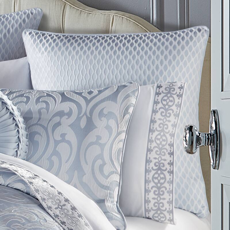 J. Queen New York Liana Euro Sham - Powder Blue - Euro Square