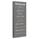 preview thumbnail 2 of 12, Stupell Bathroom Rules Reminders Canvas Wall Art Design By Julia Frost
