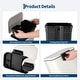 preview thumbnail 12 of 48, Fingerprint-Proof Commercial Trash Can, Stainless Steel, Soft-Close Lid, Foot Pedal, Indoor Recycling,for Kitchen/Office