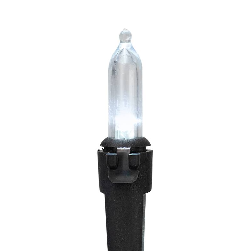 100-Count LED Mini Christmas Lights 33 ft Black Wire - 33'