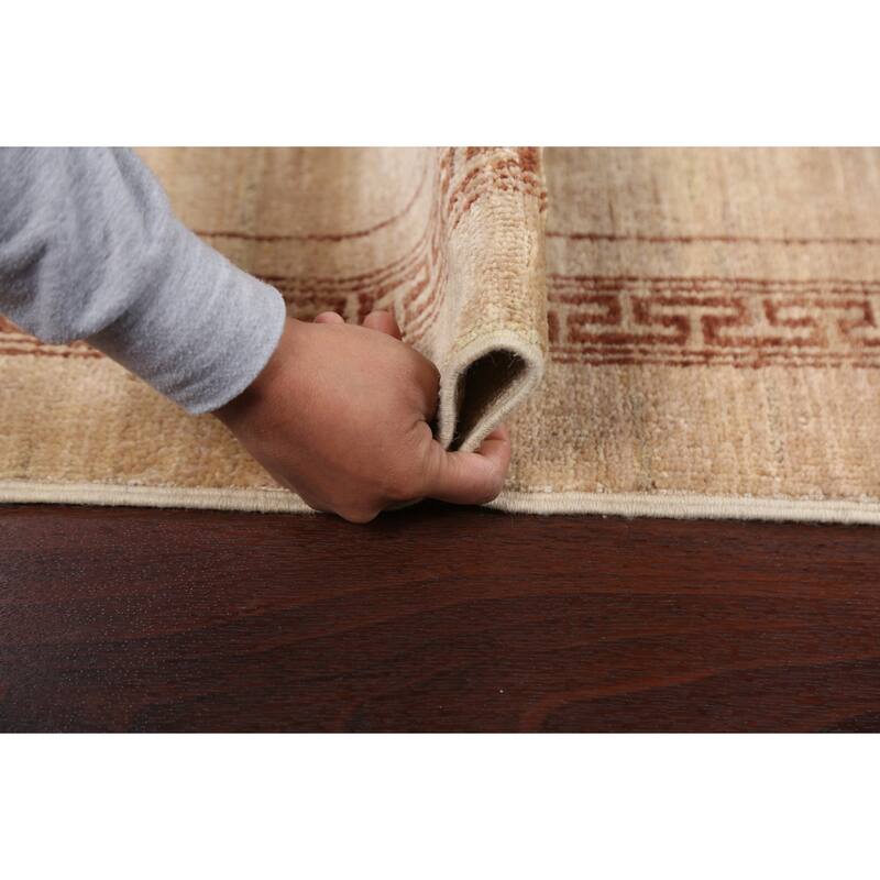 Geometric Bordered Oriental Gabbeh Kashkoli Area Rug Wool Hand-knotted - 3'2" x 5'3"