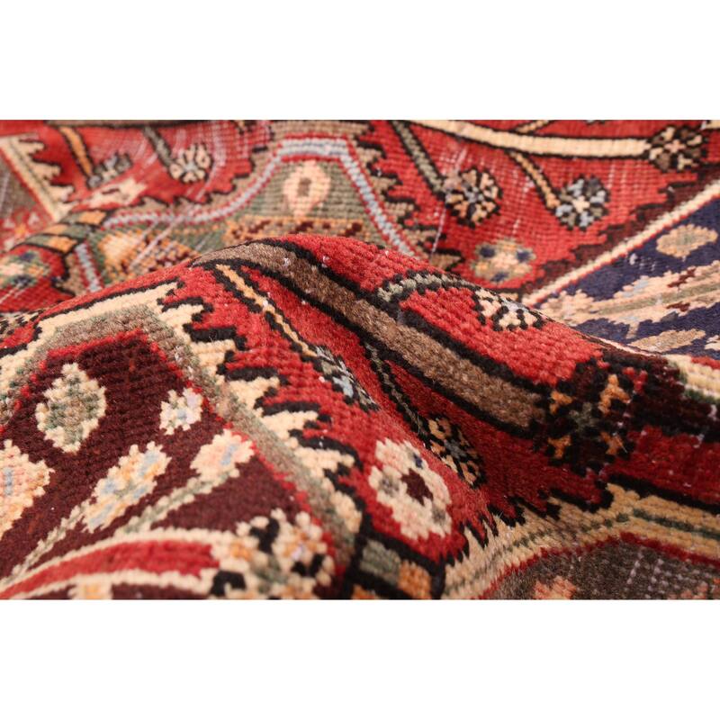 ECARPETGALLERY Hand-knotted Kayseri Vintage Red Wool Rug - 4'6 x 6'8