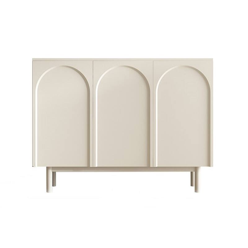 JASIWAY Buffet Table Kitchen Sideboard with Decorated Doors
