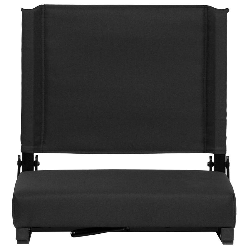 2 Pack 500 lb. Rated Lightweight Stadium Chair-Handle-Padded Seat