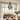 Boho Glam 4-Light Black Wood Beaded Chandelier Modern Farmhouse High Ceiling Lights for Foyer - D 18" x H 95"