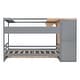 preview thumbnail 50 of 76, Solid Pine Wood House Bed with 2 Drawers & Built-in Wardrobe