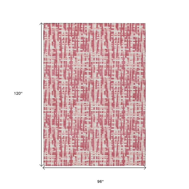 HomeRoots Abstract Transitional Rectangle Outdoor Rug