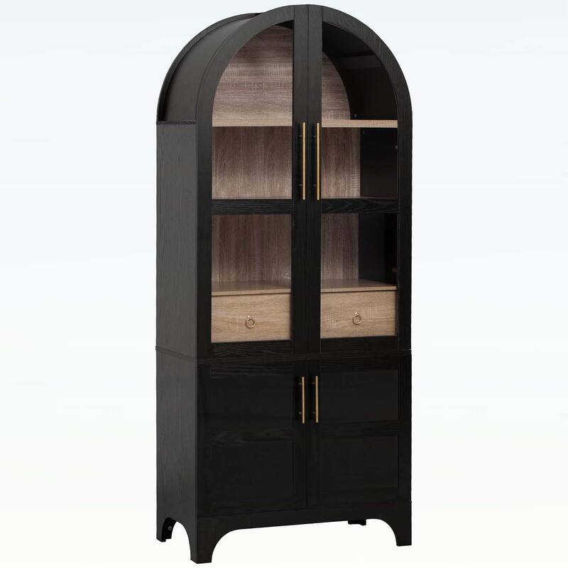 71 Inch Tall Cabinet for Versatile Storage and Elegant Farmhouse Design