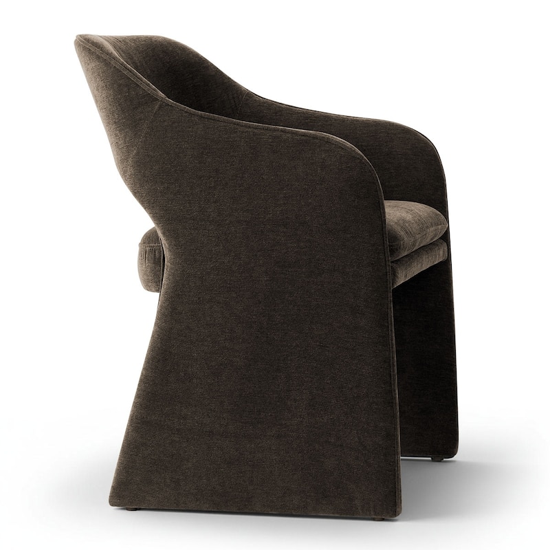 Chenille Upholstered Dining Armchair (Set of 2)