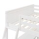 preview thumbnail 9 of 43, Multi-Functional Full Size Loft Bed with U-shaped Under Bed Desk, Bookshelves, Guardrails and Ladder for Small Spaces