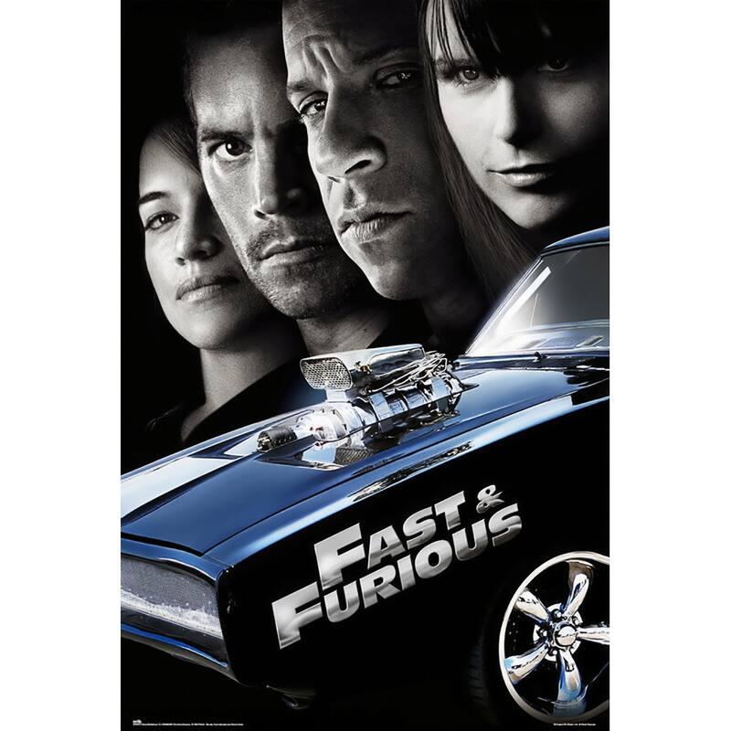 Fast & Furious 4 Art Poster - 24 x 36 Inch