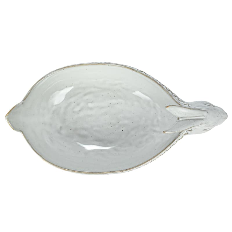 Debossed Stoneware Bowls with Reactive Glaze