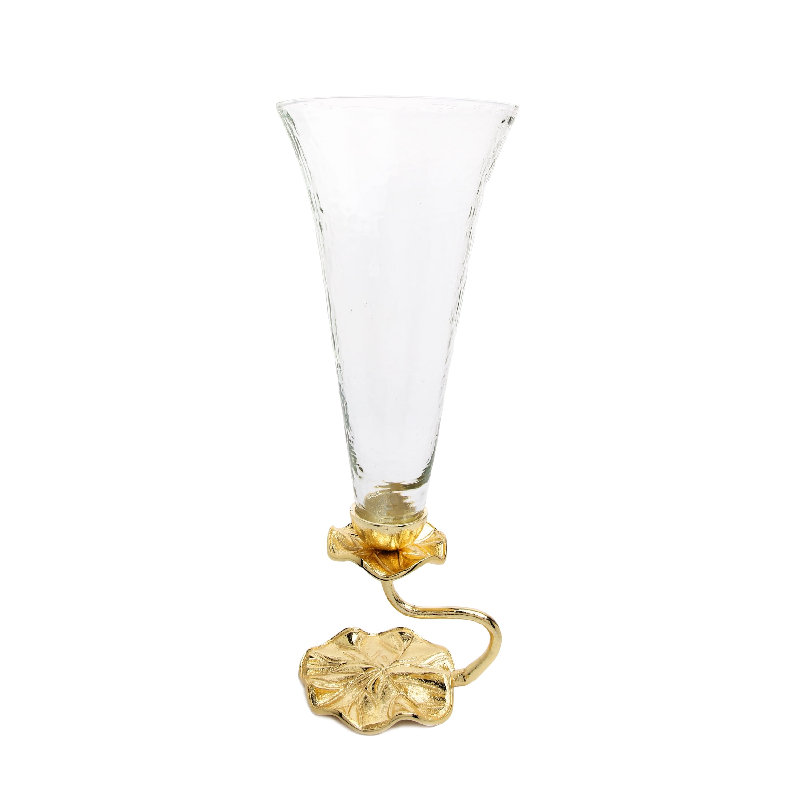 Alice Pazkus 9.5"L Gold Vase