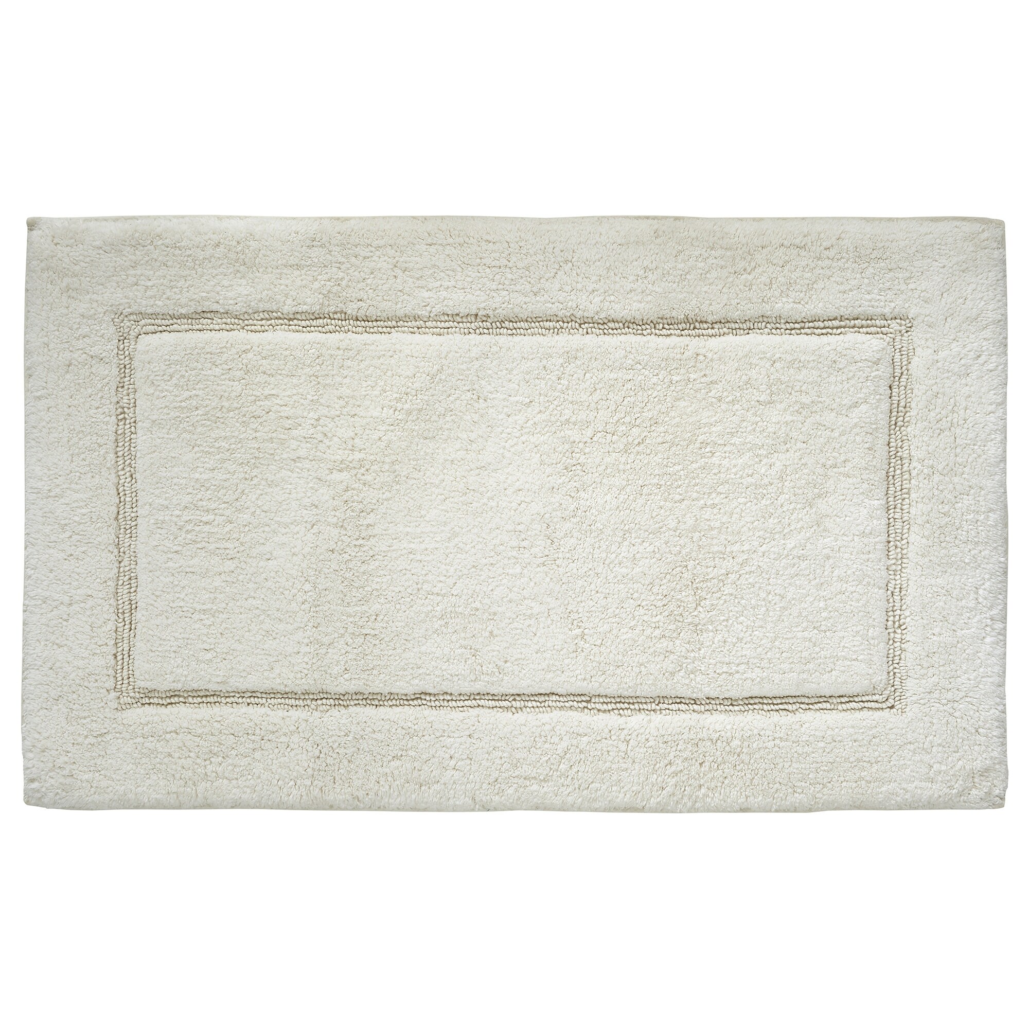 MODERN THREADS Ivory 2-Pack Solid Loop with Non-Slip Backing Bath