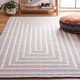 preview thumbnail 4 of 33, SAFAVIEH Handmade Natura Anaida Wool Rug 3' x 5' - Blue/Ivory - Rectangle