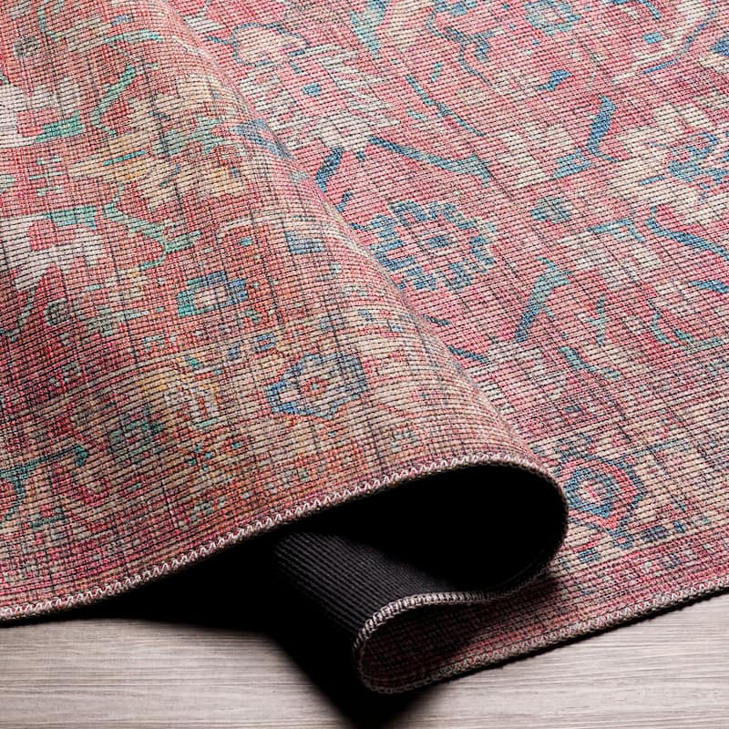 Artistic Weavers Anais Vintage Floral Printed Machine Washable Area Rug