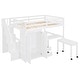 preview thumbnail 14 of 55, Full Loft Bed with Stairs, Built-in Desk & 5-in-1 Storage