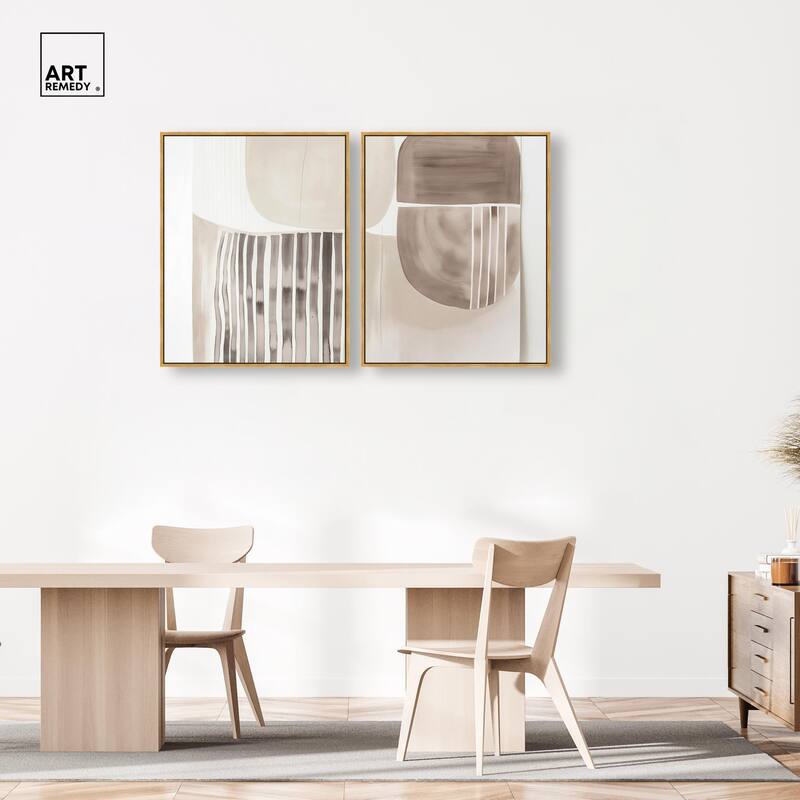 Elements of Quiet Canvas Set of 2 by Art Remedy
