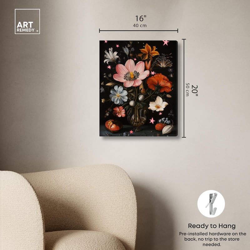 TANY's Floral Universe II Canvas by Art Remedy, Gallery Wrapped