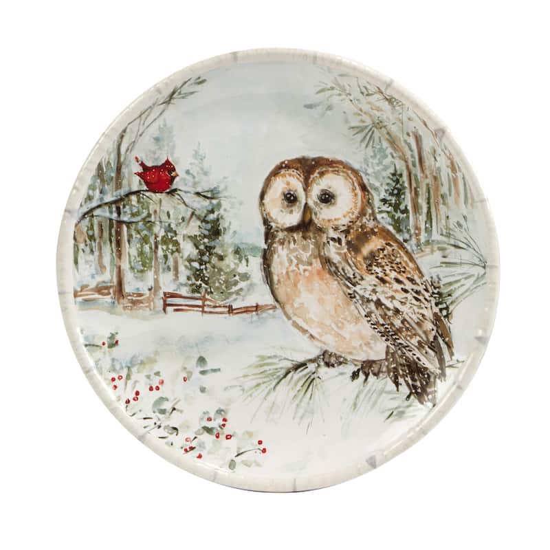 Certified International Winter's Walk 8.5" Salad/Dessert Plates, Set of 4