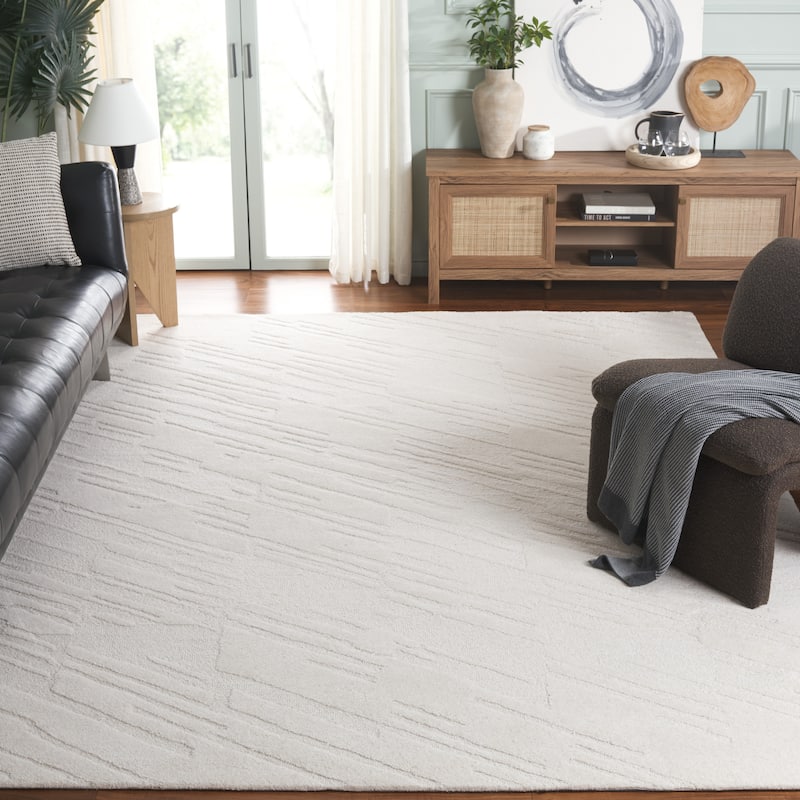 SAFAVIEH Handmade Mykonos Tekna Wool Rug - 8' x 10' - Ivory