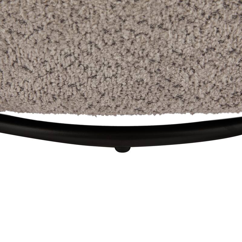 Uphosltered Swivel Accent Chair with Armrest