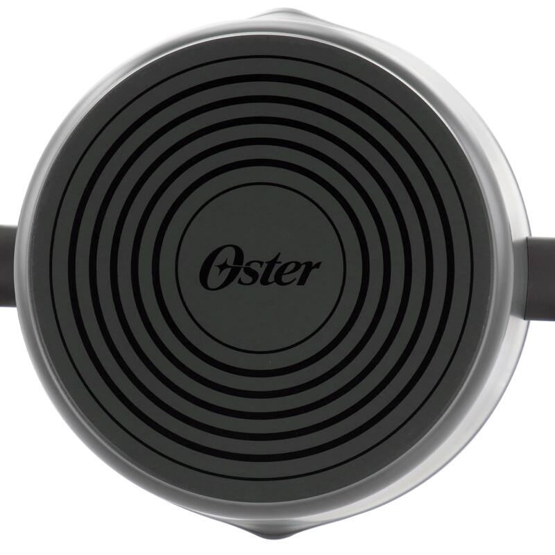 Oster Kingsway 5.5 Qt Aluminum Nonstick Dutch Oven in Black With Lid