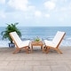 preview thumbnail 51 of 75, SAFAVIEH Outdoor Chaston 4-Piece Conversation Patio Set with Accent Pillows