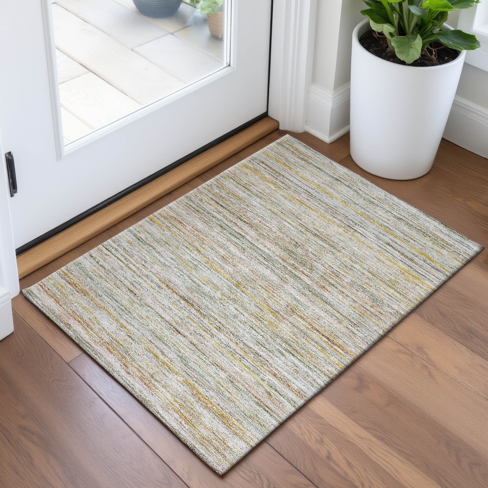Premium Washable Super Soft Ombre Stripes Mayfield Rug