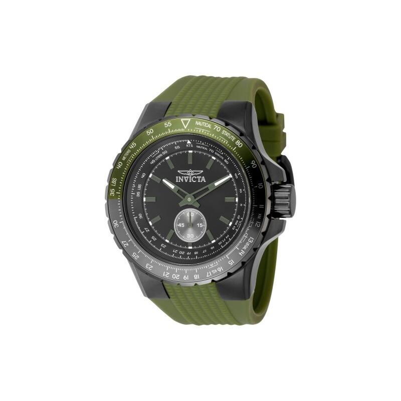 Invicta Men's 49323 Aviator Quartz Multifunction Black Dial Watch