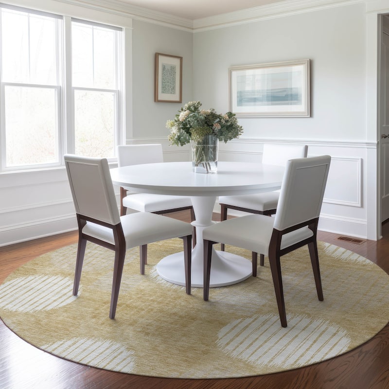 Machine Washable Indoor/ Outdoor Chantille Contemporary Dotty Rug