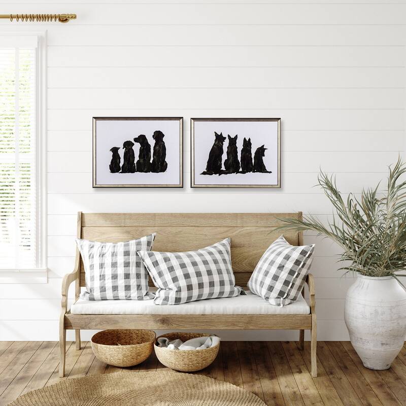 Propac Images Line Up S/2 Textured Wall Art - Black