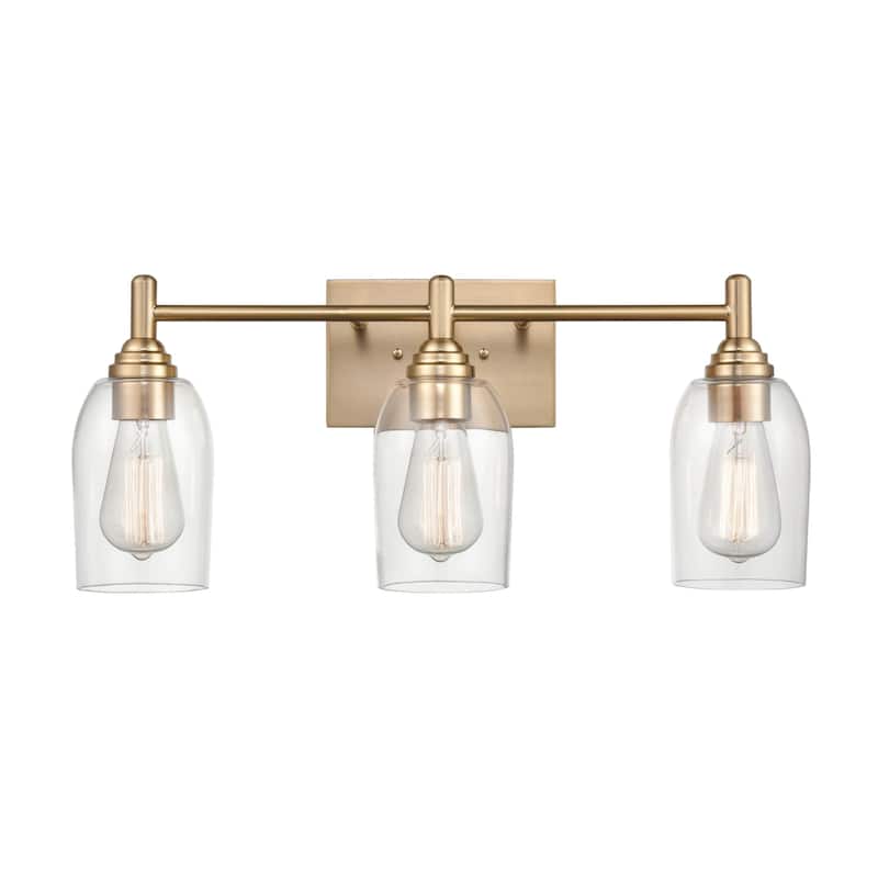 Millennium Lighting Arlett 3 Light 22" Wide Bathroom Vanity Light with - Modern Gold
