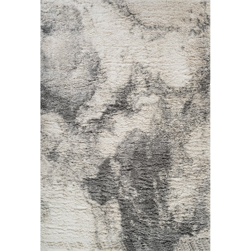 Noori Rug Lux Adrian Abstract Modern 2-inch Thick Shag Rug