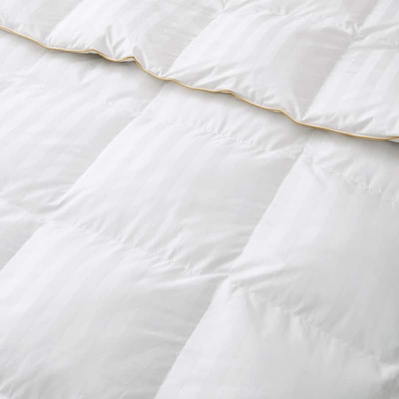 All Season 500TC White Goose Down Comforter Duvet Insert with 100% Cotton Cover