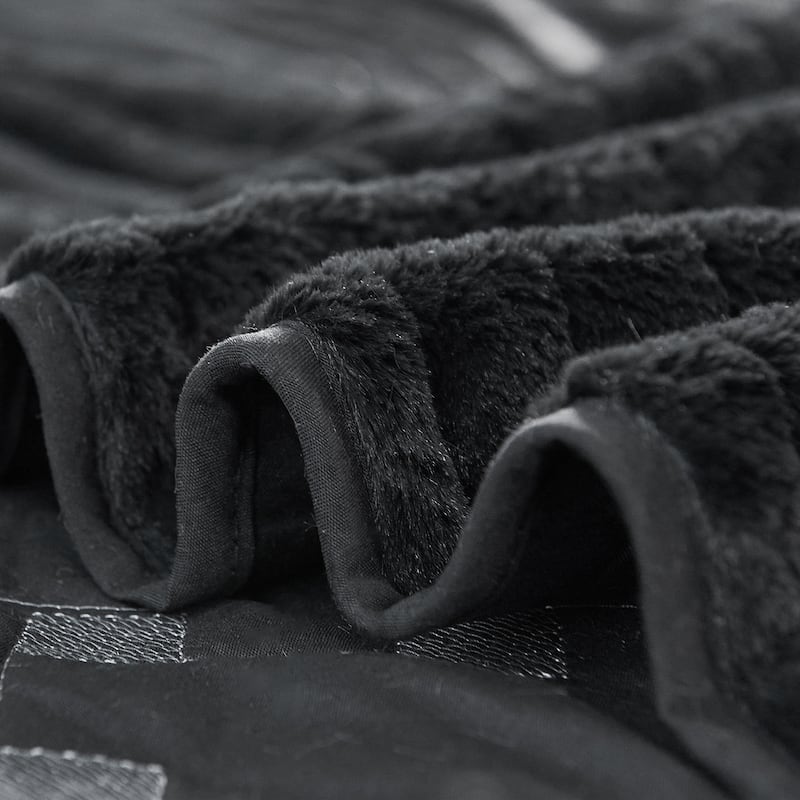 FauxFur Quilted Tatami 4-piece Bedspread Set