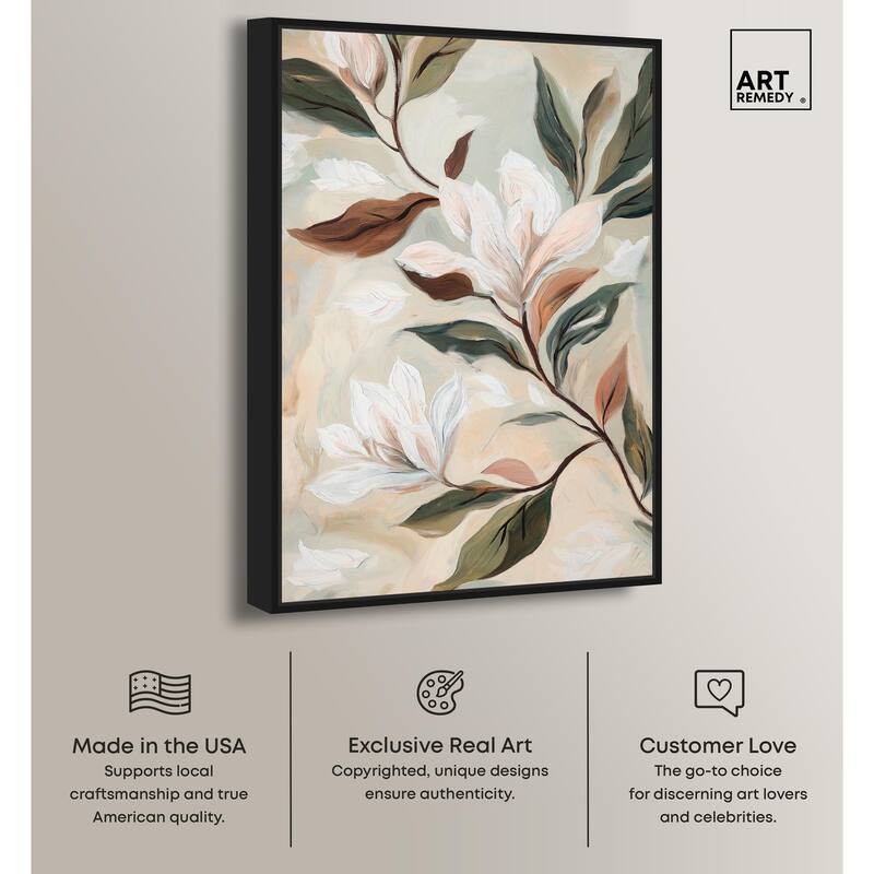 Soft Magnolia II Canvas by Art Remedy
