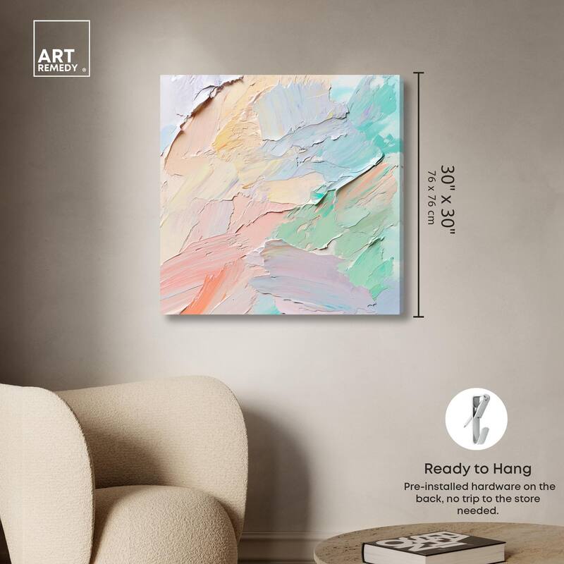 Flowing Mousse III Canvas by Art Remedy, Gallery Wrapped